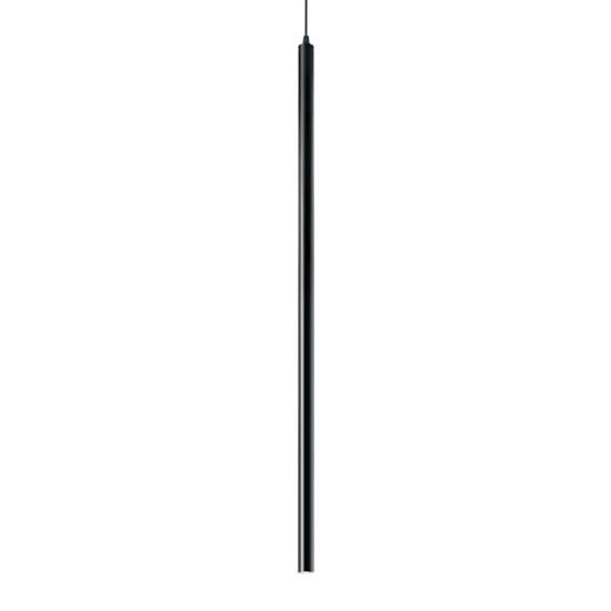 Sospensione Round Moderna Ultrathin Metallo Nero Led 11,5W 3000K D100 142913
