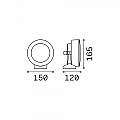 Applique Moderna Litio Materie Plastiche Nero 1 Luce Gx53 145341