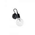 Applique Moderna Edison Metallo Nero 1 Luce E27 148908