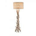 Piantana Industrial-Minimal Driftwood Metallo-Legno Marrone 1 Luce E27 148939
