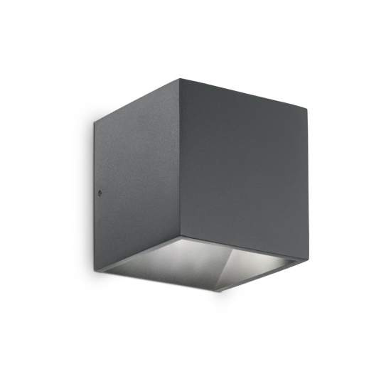 Applique Moderna Rubik Alluminio Antracite Led 8,5W 4000K Luce Naturale 149738
