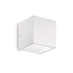 Applique Moderna Rubik Alluminio Bianco Led 8,5W 4000K Luce Naturale