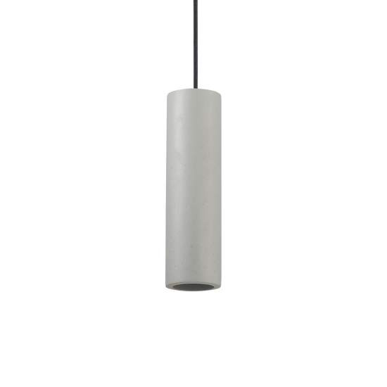 Sospensione Moderna Round Oak Metallo Cemento Grigio 1 Luce 150635