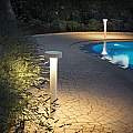 Piantana Moderna Tesla Alluminio Bianco 4 Luci 3W 3000K Luce Calda H80Cm 153179