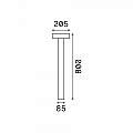 Piantana Moderna Tesla Alluminio Bianco 4 Luci 3W 3000K Luce Calda H80Cm 153179
