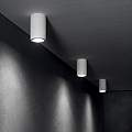 Plafoniera Moderna Round Tower Gesso Bianco 1 Luce Gu10 155869