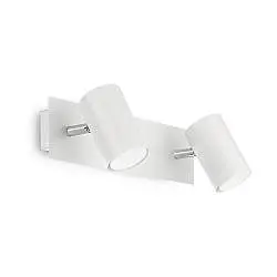Applique Moderna Spot Metallo Bianco 2 Luci Gu10