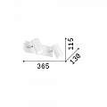Applique Moderna Spot Metallo Nero 2 Luci Gu10 156743