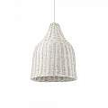 Sospensione Rustica-Country Haunt Corda Bianco 1 Luce E27 159256