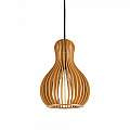 Sospensione Industrial-Minimal Citrus-3 Legno Marrone 1 Luce E27 159867