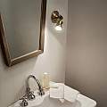 Applique Rustica-Country Barber Metallo Ottone Brunito 1 Luce 7W 3000K L Calda 159997