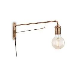 Applique Industrial-Minimal Triumph Metallo Ottone 1 Luce E27
