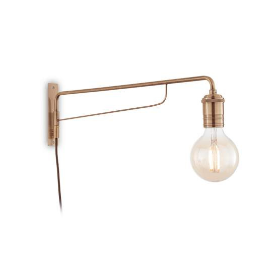 Applique Industrial-Minimal Triumph Metallo Ottone 1 Luce E27 160214