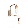 Applique Industrial-Minimal Triumph Metallo Ottone 2 Luci E27 160245