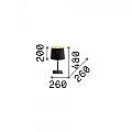 Lampade Da Scrivania - Ufficio Industrial-Minimal Nordik Metallo Nero 1 Luce E27 161686