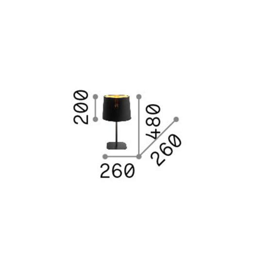 Lampade Da Scrivania - Ufficio Industrial-Minimal Nordik Metallo Nero 1 Luce E27 161686