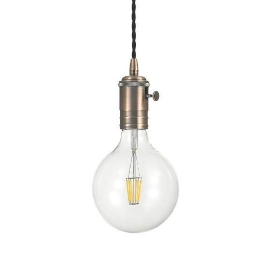 Sospensione Rustica-Country Doc Metallo Rame 1 Luce E27 163123