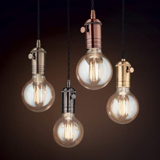 Sospensione Rustica-Country Doc Metallo Rame 1 Luce E27 163123