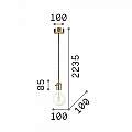 Sospensione Rustica-Country Doc Metallo Rame 1 Luce E27 163123