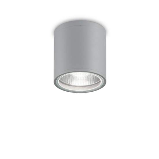 Plafoniera Moderna Gun Alluminio Grigio 1 Luce Gu10 163642