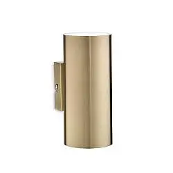 Applique Moderna Look Metallo Ottone Brunito 2 Luci 7W 3000K Luce Calda