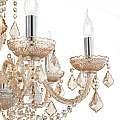 Lampadario Classico Rose Metallo-Cristallo Ambra 8 Luci E14 166889