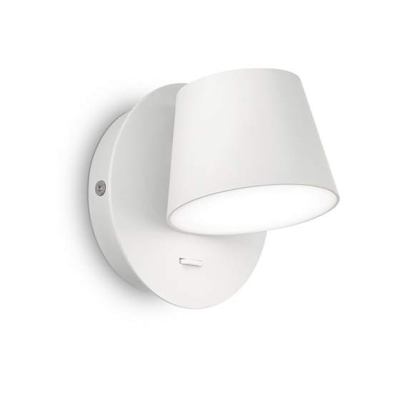 Applique Moderna Gim Alluminio Bianco Led 6W 3000K Luce Calda 167152