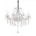 Lampadario Classico Napoleon Metallo-Cristallo Cromo 8 Luci E14 167244