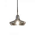 Sospensione Vintage-Decò Lido-3 Vetro Fumè 1 Luce G9 3W 3000K Luce Calda 168364