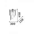 Applique Contemporanea Carlton Metallo-Cristallo Cromo 3 Luci E14 168913