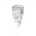 Plafoniera Contemporanea Carlton Metallo-Cristallo Cromo 8 Luci E14 168920