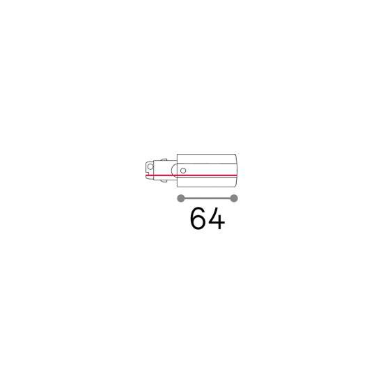 Connettore Principale E Destro On-Off Link Alluminio Bianco Senza Finiture 169590
