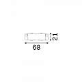Profilo Link Alluminio Nero Connettore On-Off 169644