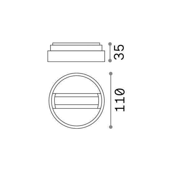 Profilo Link Alluminio Nero On-Off Connettore Singolo 170152