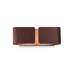 Applique Rustica-Country Clip Metallo Corten 2 Luci G9 3W 3000K Luce Calda