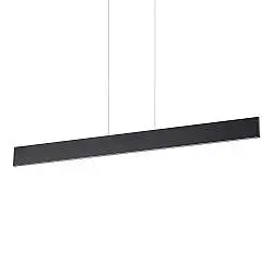 Sospensione Industrial-Minimal Desk Metallo Nero Led 32W 3000K Luce Calda