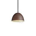 Sospensione Rustica-Country Folk Metallo Corten Ruggine 1 Luce E27 D18Cm 174204