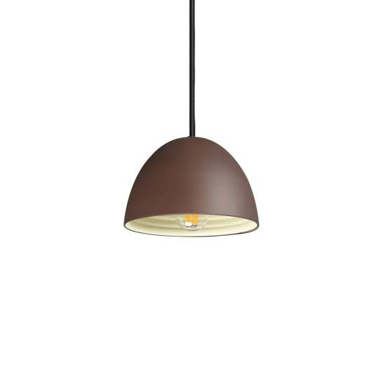 Sospensione Rustica-Country Folk Metallo Corten Ruggine 1 Luce E27 D18Cm 174204