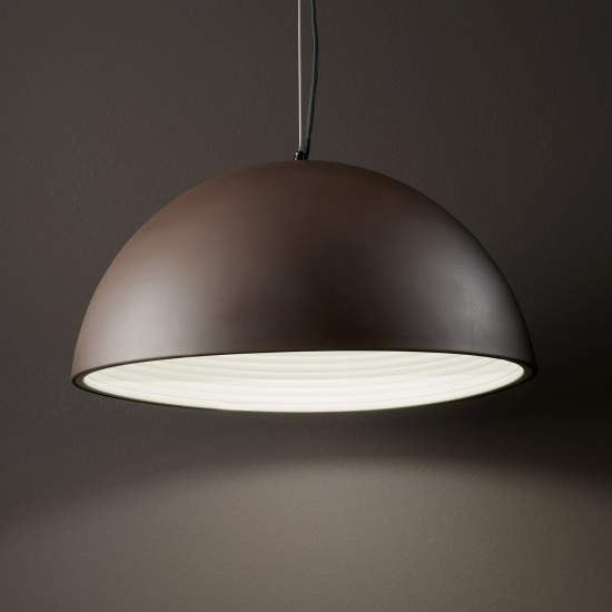 Sospensione Rustica-Country Folk Metallo Coffee 1 Luce E27 D40Cm | Lampadari e Sospensioni | Luce Art Shop Sospensione Rustica-Country Folk Metallo Coffee 1 Luce E27 D40Cm | Ideal Lux