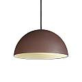 Sospensione Rustica-Country Folk Metallo Corten Ruggine 1 Luce E27 D50Cm 174228