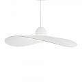 Sospensione Contemporanea Madame Tessuto Bianco 1 Luce E27 174396