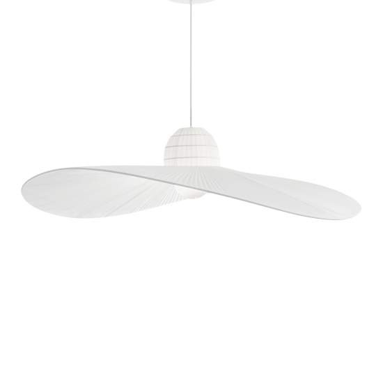 Sospensione Contemporanea Madame Tessuto Bianco 1 Luce E27 174396