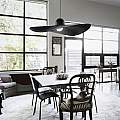 Sospensione Contemporanea Madame Tessuto Nero 1 Luce E27 174402