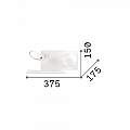 Applique Moderna Book-1 Metallo Bianco 2 Luci 3W 3000K Luce Calda 174792