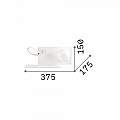 Applique Moderna Book-1 Metallo Nero 2 Luci 3W 3000K Luce Calda 174808