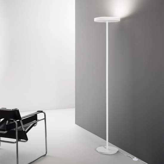 Piantana Moderna Colonna Metallo Bianco 4 Luci Gx53 9W 3000K Luce Calda 177199