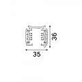 Profilo On-Off Link Alluminio Bianco 300Cm 187990