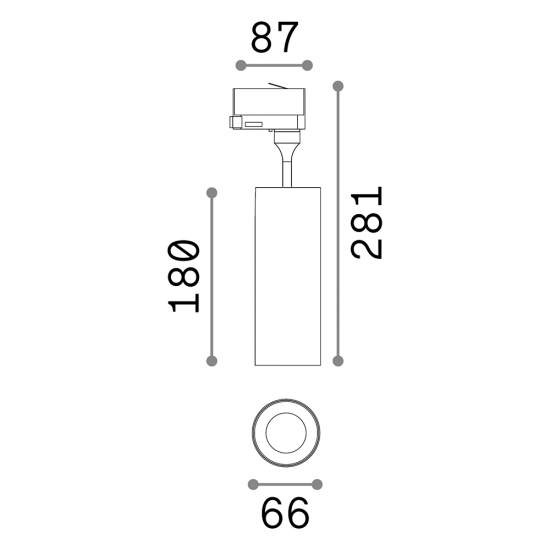 Tecnico Smile Alluminio Bianco Led 15W 4000K Luce Naturale 189611