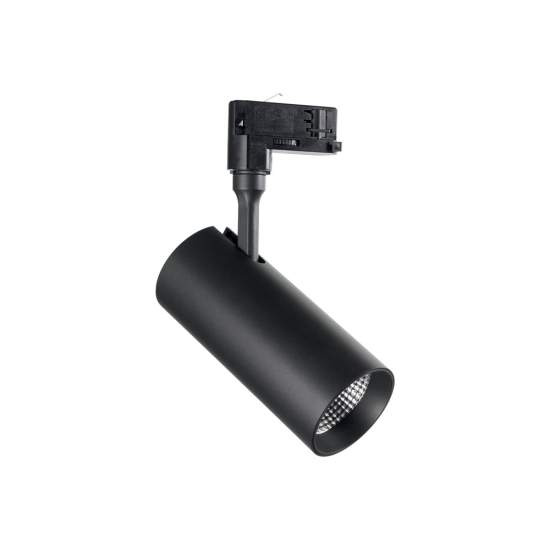 Proiettore Cilindrico Smile Alluminio Nero Led 20W 3000K Luce Calda Cri80 24° 189642