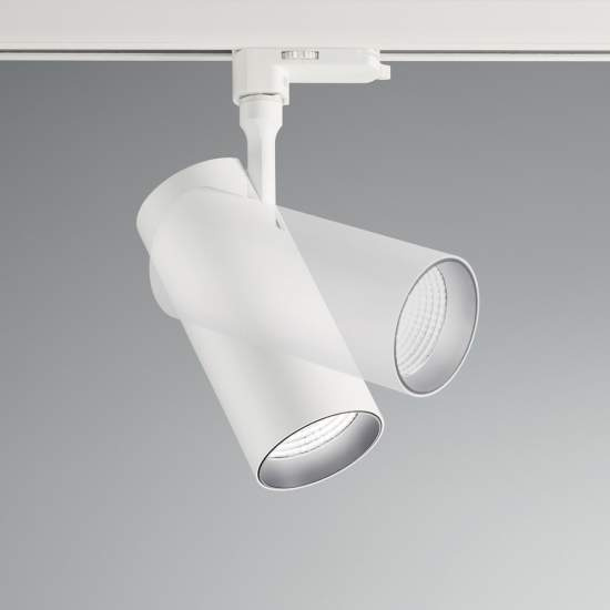 Proiettore Cilindrico Smile Alluminio Bianco Led 30W 3000K Luce Calda Cri90 24° 189710